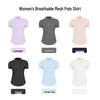 Women's Quick-Dry Polo Shirt - Breathable Moisture-Wicking Knit for Yoga & Fitness