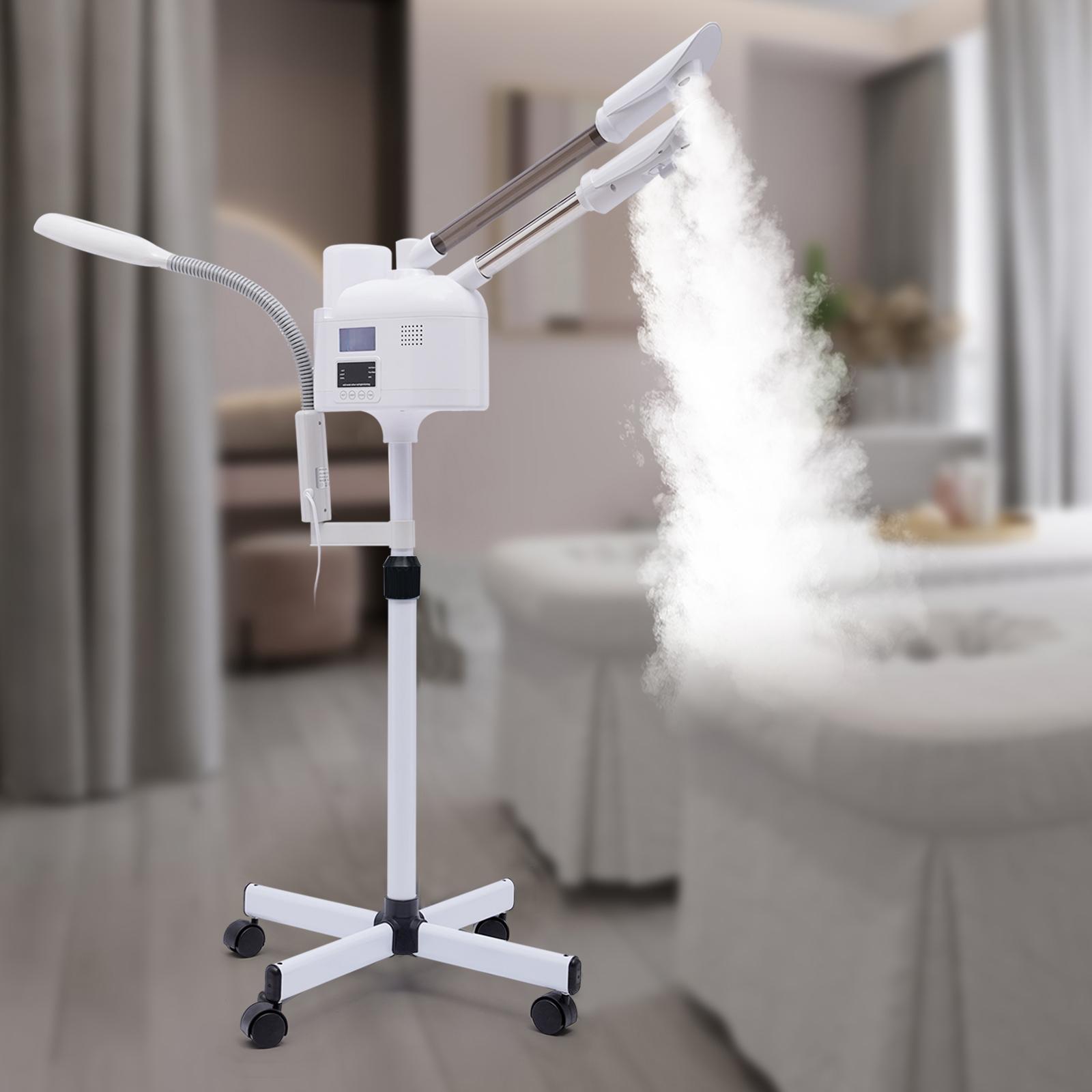 

3 in 1 Smart Touch Screen Facial Steamer with Dual Hot & Cold Nozzles,110V US Plug Professional Spa Grade Esthetics Equipment белый