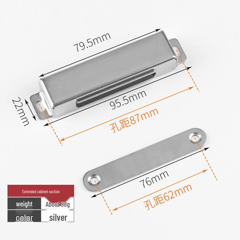 Stainless Steel Magnetic Cabinet Door Suction Clip - Strong Household Hardware Accessory