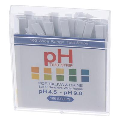 100ct High Sensitivity 4.5-9.0 pH Test Strips Water Test Kit  Body Acidity and Alkalinity