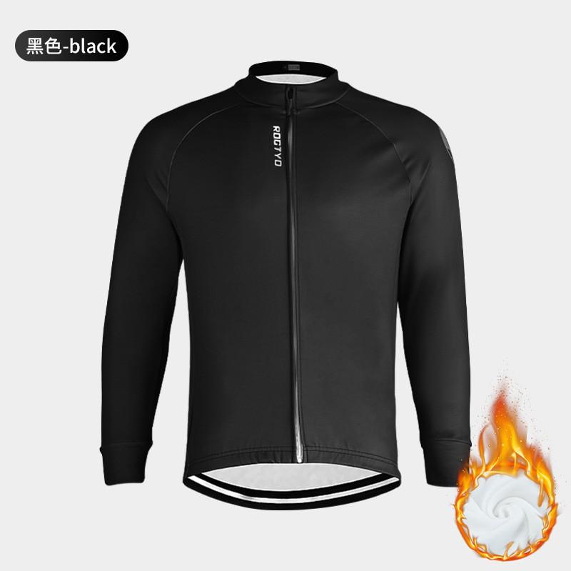 Mens Winter Cycling Jersey Thermal Long Sleeve Bike Jacket Mountain Road Outdoor Sports