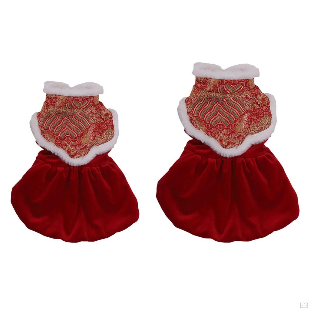 Year Cat Costume Chinese Styles Pet Clothes Dog Suit for Themed Party