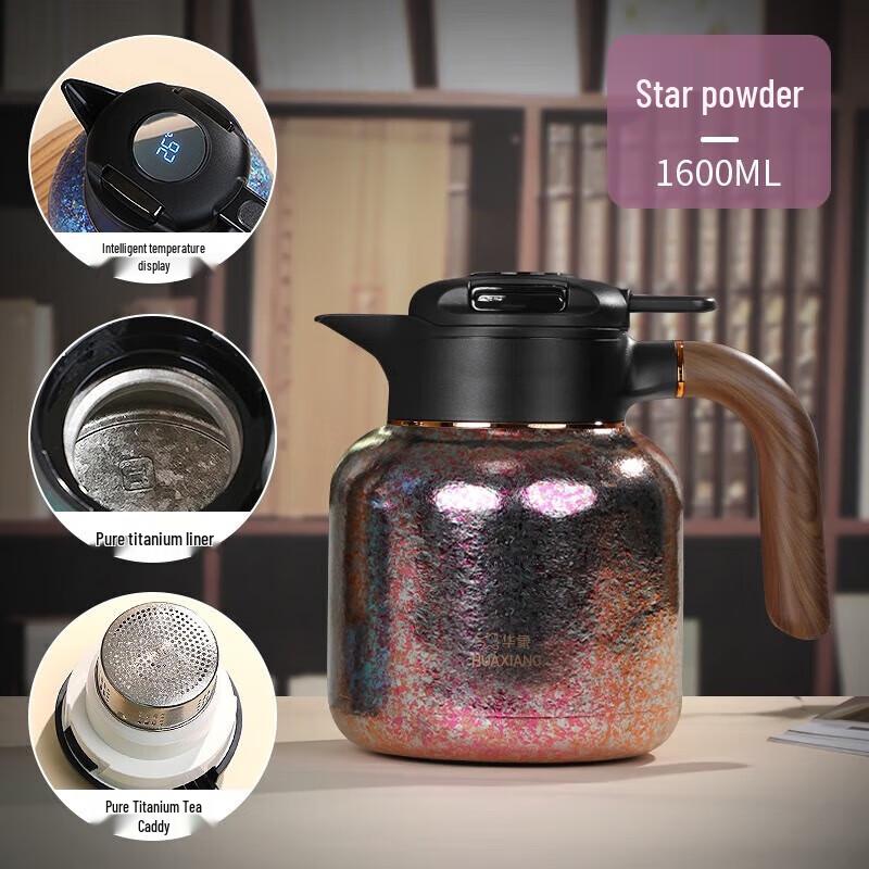 HOAOR Stainless Steel Insulated Teapot with Filter