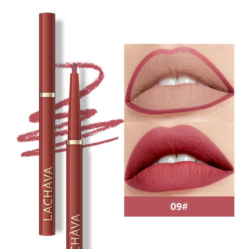 12 Farben Matt Sexy Rose Rot Braun Lipliner Pencil Wasserfest Antihaft Wischfest Hochpigmentierter Lipliner Pen Lippenstift