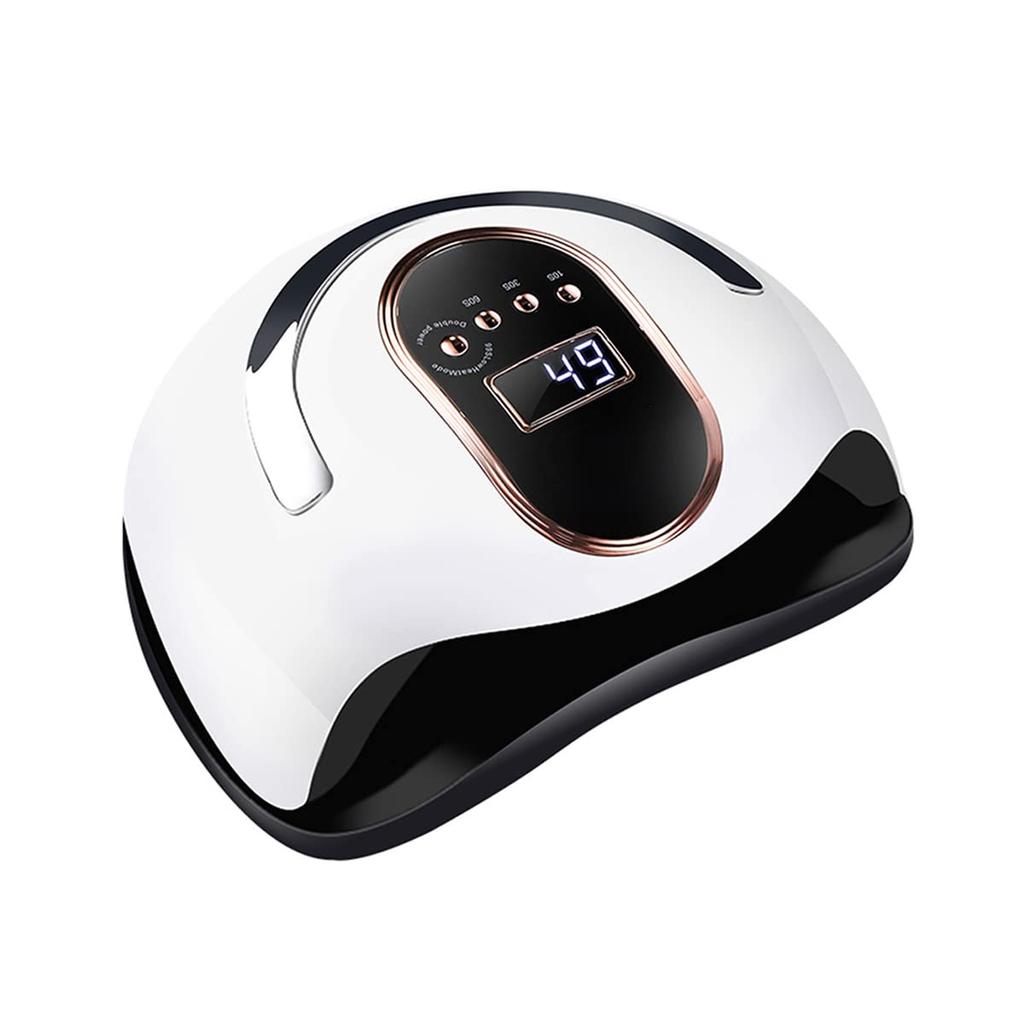 LEN Studio Gel Curing Light LED UV Nail 168W Nail Dryer with Automatic Painless Low Heat LCD Compatible with All Gels Light, Sensor, 4-Stage Timer,