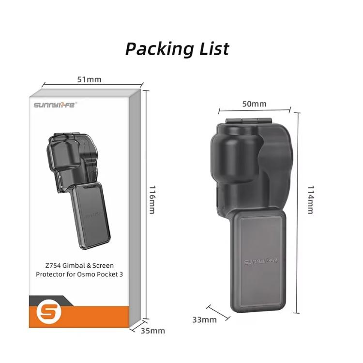 Gimbal Screen Protector For DJI Osmo Pocket 3 Camera Protective Cover Screen Scratch-resistant Shell Lens Cap For Pocket 3