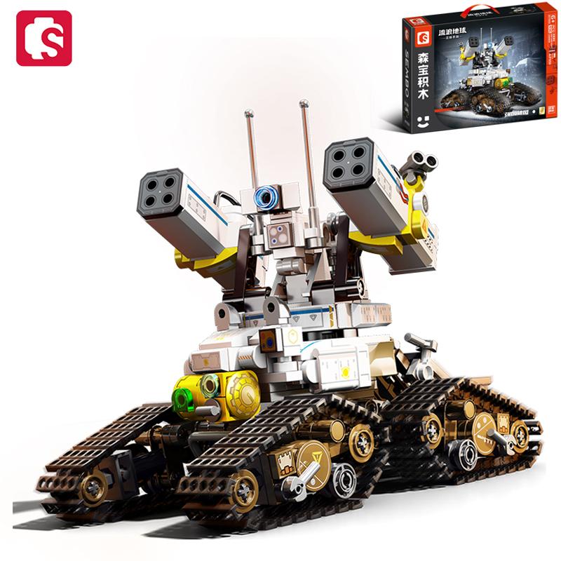 Non-Toxic Sembo Block The Wandering Earth Series Building Block Military Series Barracks Vehicle Model Bricks Ornaments Toys Children Gifts