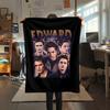 1 Stück Edward Cullen Druck Flanelldecke, Hohe Qualität für alle Jahreszeiten, Heimdekoration, Wärme und Komfort, Perfekt für Weihnachtsgeschenke