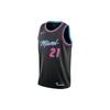 NBA SW Fan Edition Saison 18-19 Miami Heat 21 Trikot 'Schwarz' Herren AJ4622-011