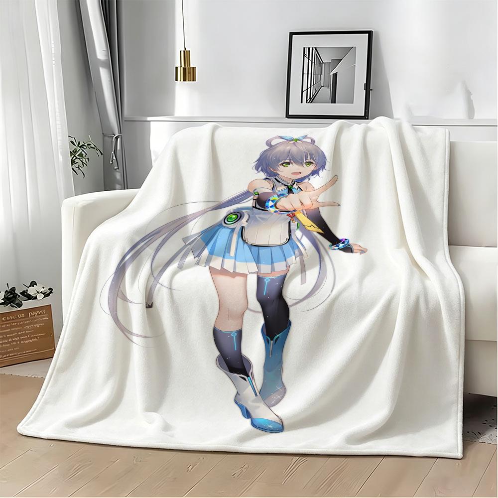 Anime Character L-LuoS TianyiS Throw Soft Warm Throw Blanket for Bedroom Living Room Bed Travel Camping Picnic Gift