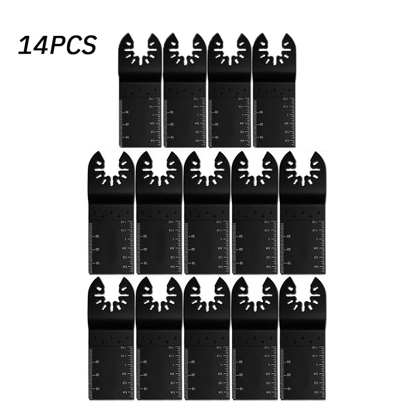 14pcs Tool Saw Blade High Carbon Steel High Quality Universal Multifunctional Finisher Accessories 34mm Oscillating Saw Blade
