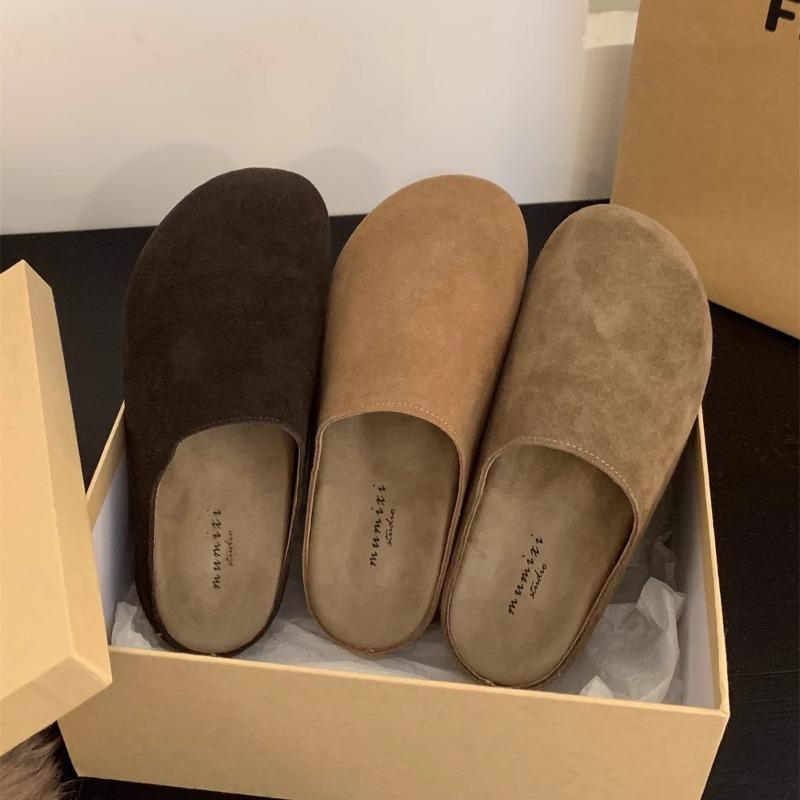 A New Style of Retro Shoes for Women, Thick-soled, Headband, Half-slippers, and A Pair of Slippers for The Lazy