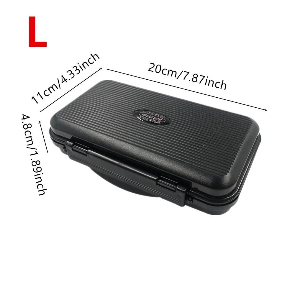 Vodotěsný úložný box na rybářský háček Box na rybářské potřeby Černá Luya Krabička na falešnou návnadu Krabička na rybářské příslušenství Nářadí na rybářské potřeby