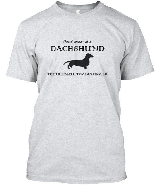 Dachshund Toy Destroyer Smooth T-Shirt Made in the USA Size S to 5XL Unisex T-Shirt XL
