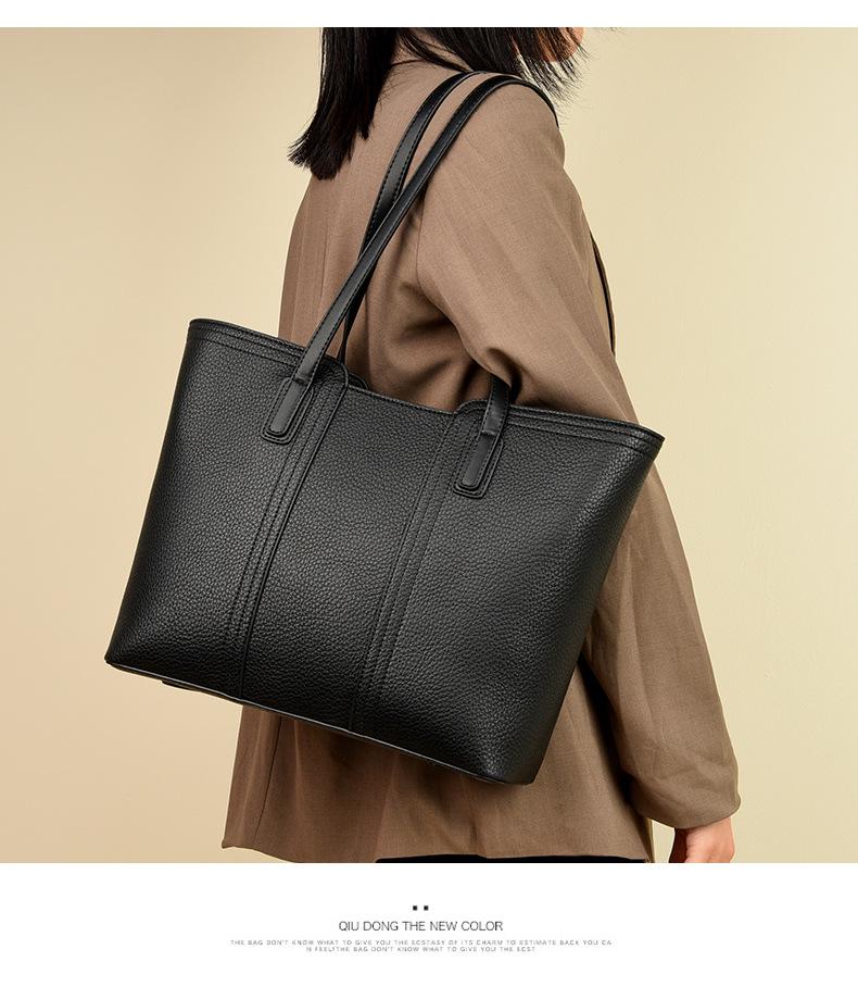 Large Capacity Women's Tote Bag - New Style Shoulder Bag for Work and Commute