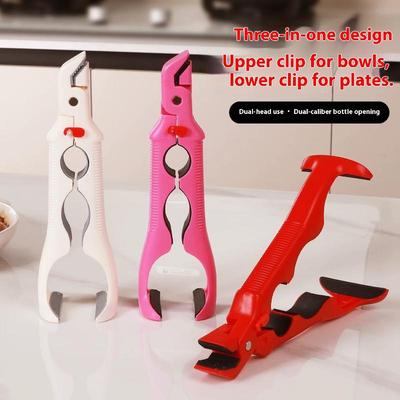 1 pièce Accessoires de cuisine Gadget Pince Anti-brûlure Silicone Plaque Anti-brûlure de Cuisine Support de Plat Bol Plat Casserole Pince Anti-chaud Leveur