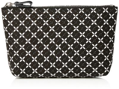 Indenya Pouch Soyoka Black X Black Lacquer X White Calico 8810 Black X White Calico Black Lacquer [Indenya]