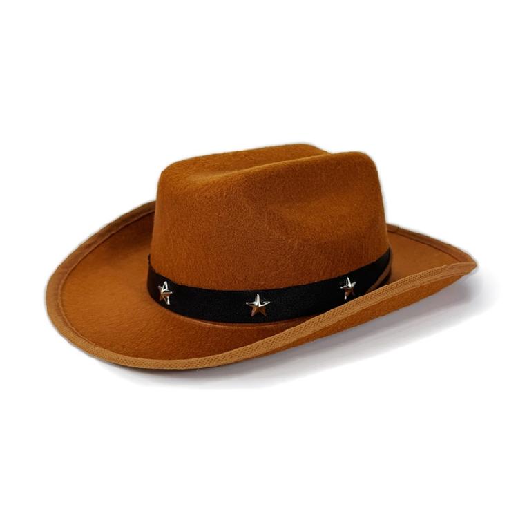 

Western Cowboy Hats For Children With Star Detail Suitable For Theme Parties And Outdoor Fun коричневий