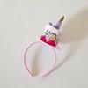 Princess Rhinestone Crown Birthday Hair Clip - Cute Top Hat Accessory for First Birthday Cake Party