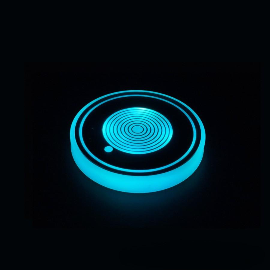 

Car Interior Lighting LED Car Coaster USB Rechargeable Cup Light Car Accessories White USB Rechargeable Battery