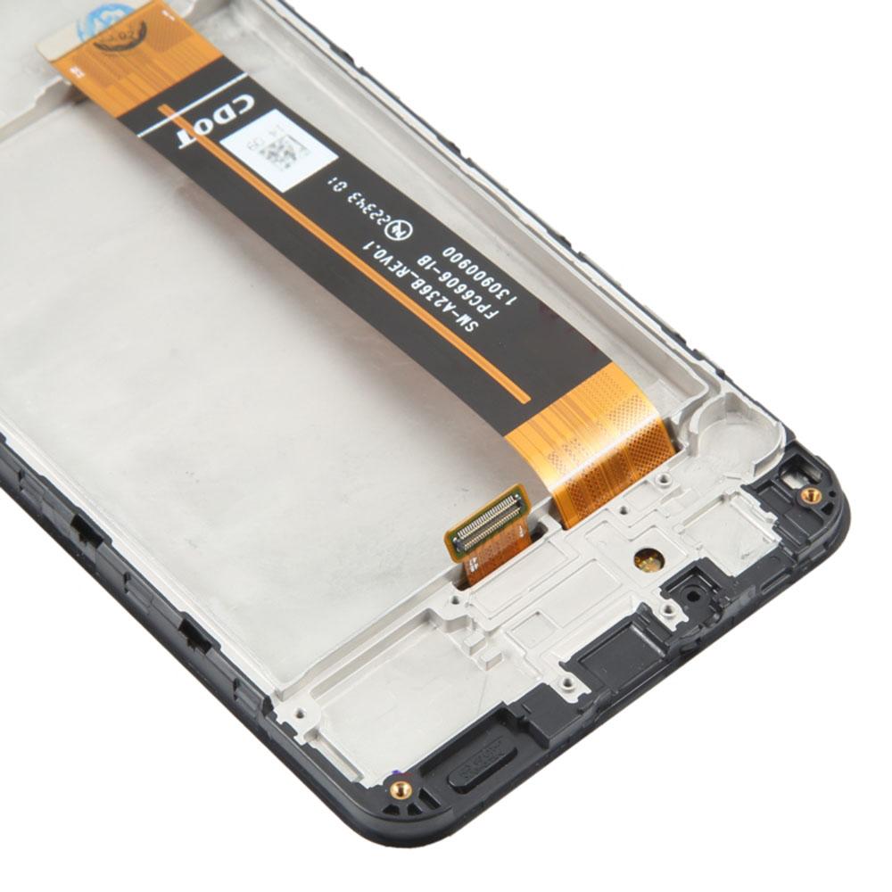 Für Samsung Galaxy A23 5G (Globale Version) A236B Grad C LCD-Bildschirm und Digitizer-Einheit+Rahmen Ersatzteil (ohne Logo)