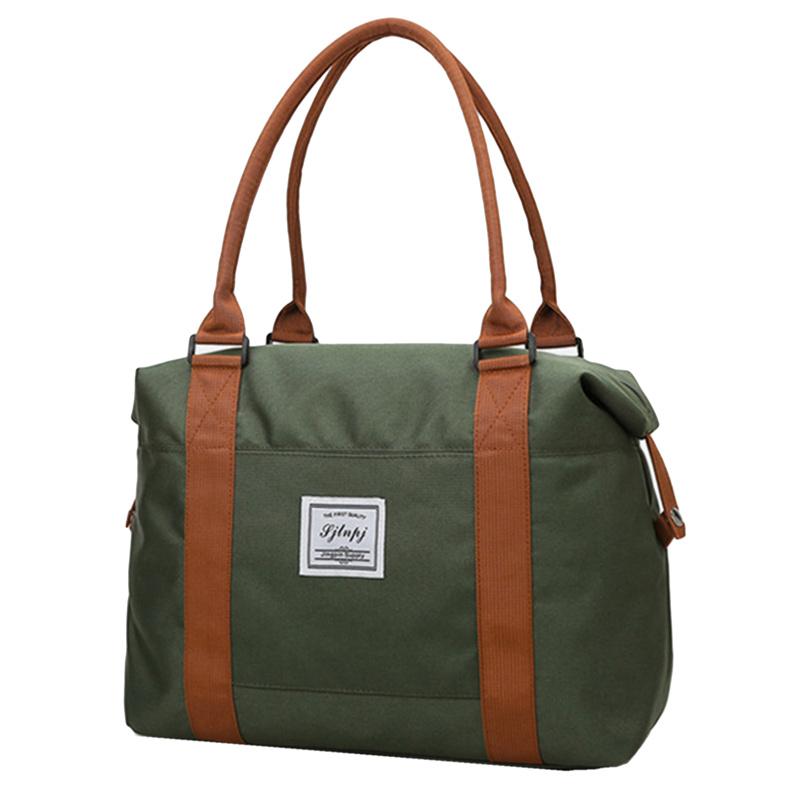 Fashion Large Travel Bag Women Cabin Tote Bags Handbag Oxford Cloth Canvas Waterproof Shoulder Bags Women Weekend Overnight Bag