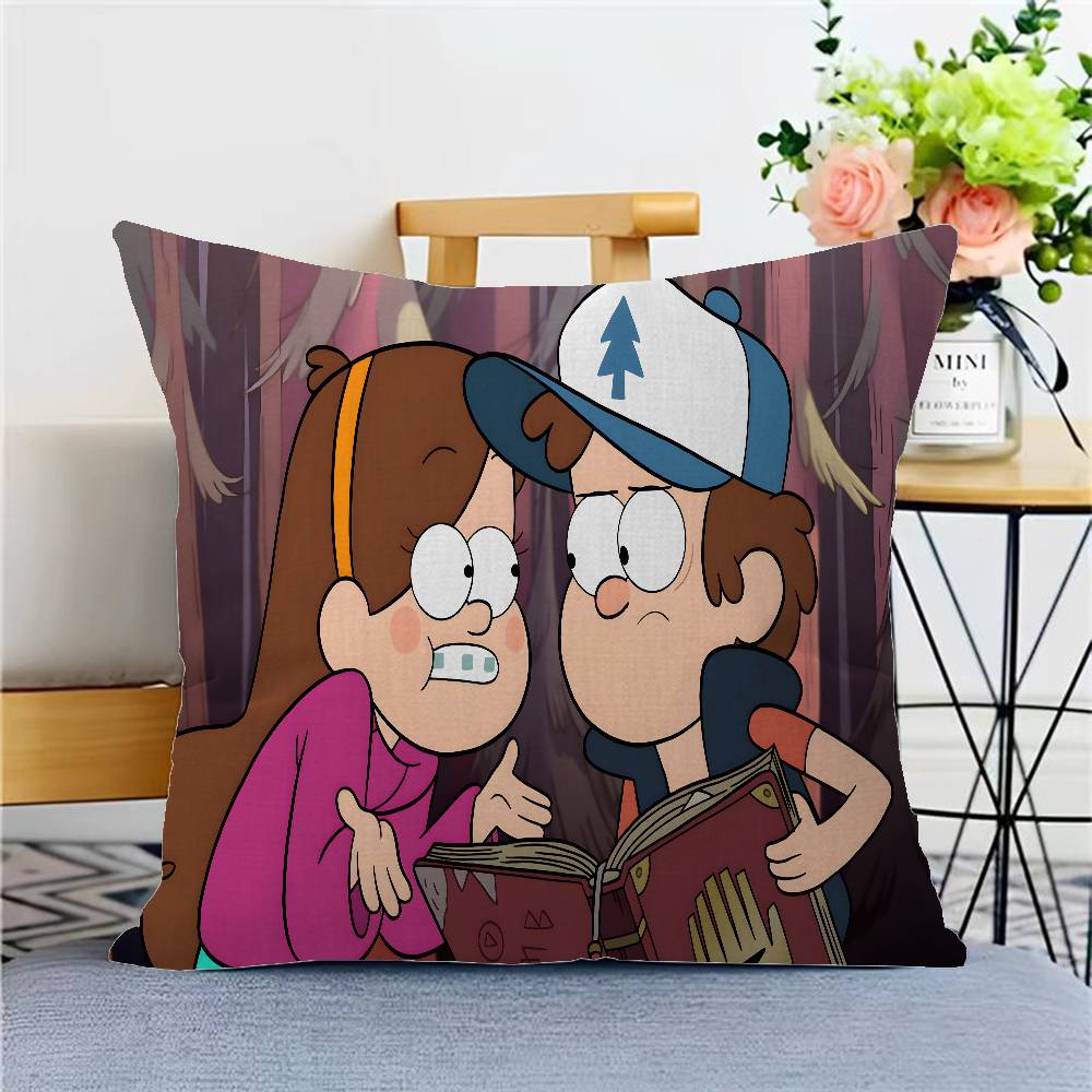 Film Gravity Falls Pillow Gift Home Office Decoration Bedroom Sofa Car Cushion Cover Case 45x45