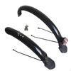 Set Apărători Noroi Bicicletă Pliabilă 20 Inch Protecție Apă Negru Ciclu Ușor de Instalat