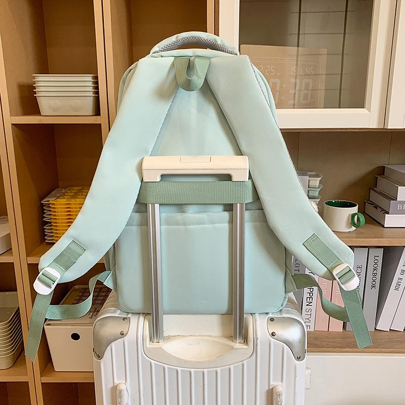 The Schoolbag Is High-value, Cute and Fresh, and the Schoolbag Is Casual, Simple, Lightweight, Versatile and Large-capacity.