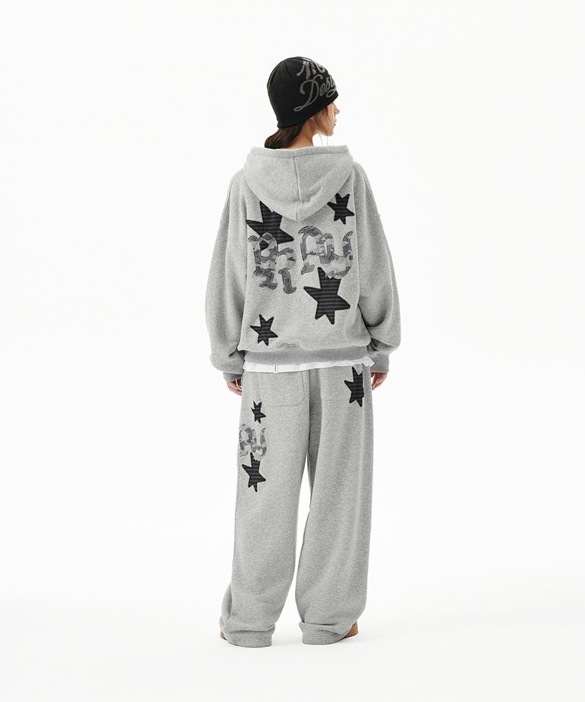 MAHAGRID Pray Applique Sweat Pant Gray(Mg2Ffmpa05A)