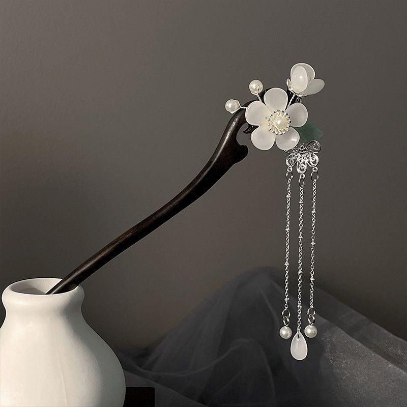 Vintage matu nūja Dabīga Sandalkoka matu sprādze Sievietēm Meitenes Matu Spraudītes Spraudītes Senatnes ķīniešu stila matu aksesuāri Rotaslietas Sievietēm