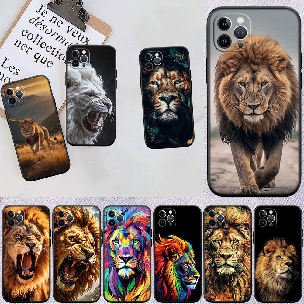 LO5 Animal Lion Soft Shell Phone Case for Samsung Galaxy S20 S21 S22 Ultra FE + Plus A21S A22 A24 A25 A26 A30 A30S A31