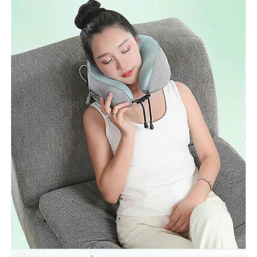 Oreiller Massant de Nuque en Forme de U Rechargeable Intelligent - Massant de Nuque en Mousse à Mémoire Respirante