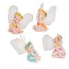 4Pcs Flower Fairies Figurines Garden Home Ornament Fairy Figures Resin Craft Bonsai Decoration