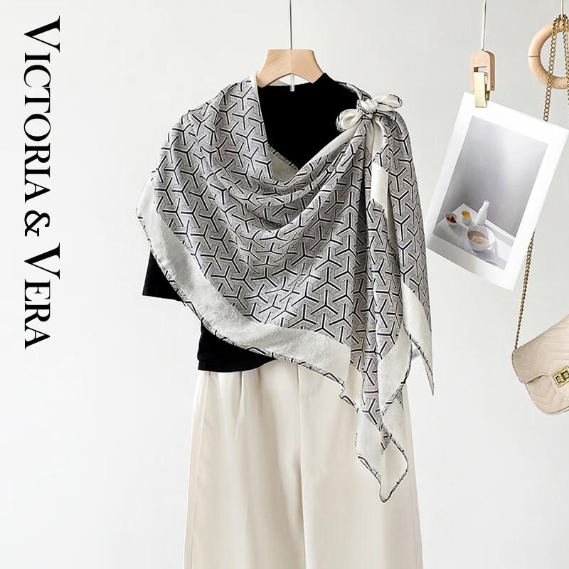 VICTORIA&VERA Mulberry Silk Printed Scarf V827ZS04