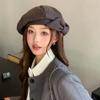 Korean Version of Autumn and Winter New Hat for Women with Bows and Niche Crowd Beret Temperament Showing Face Showing Little Painter Hat Trend