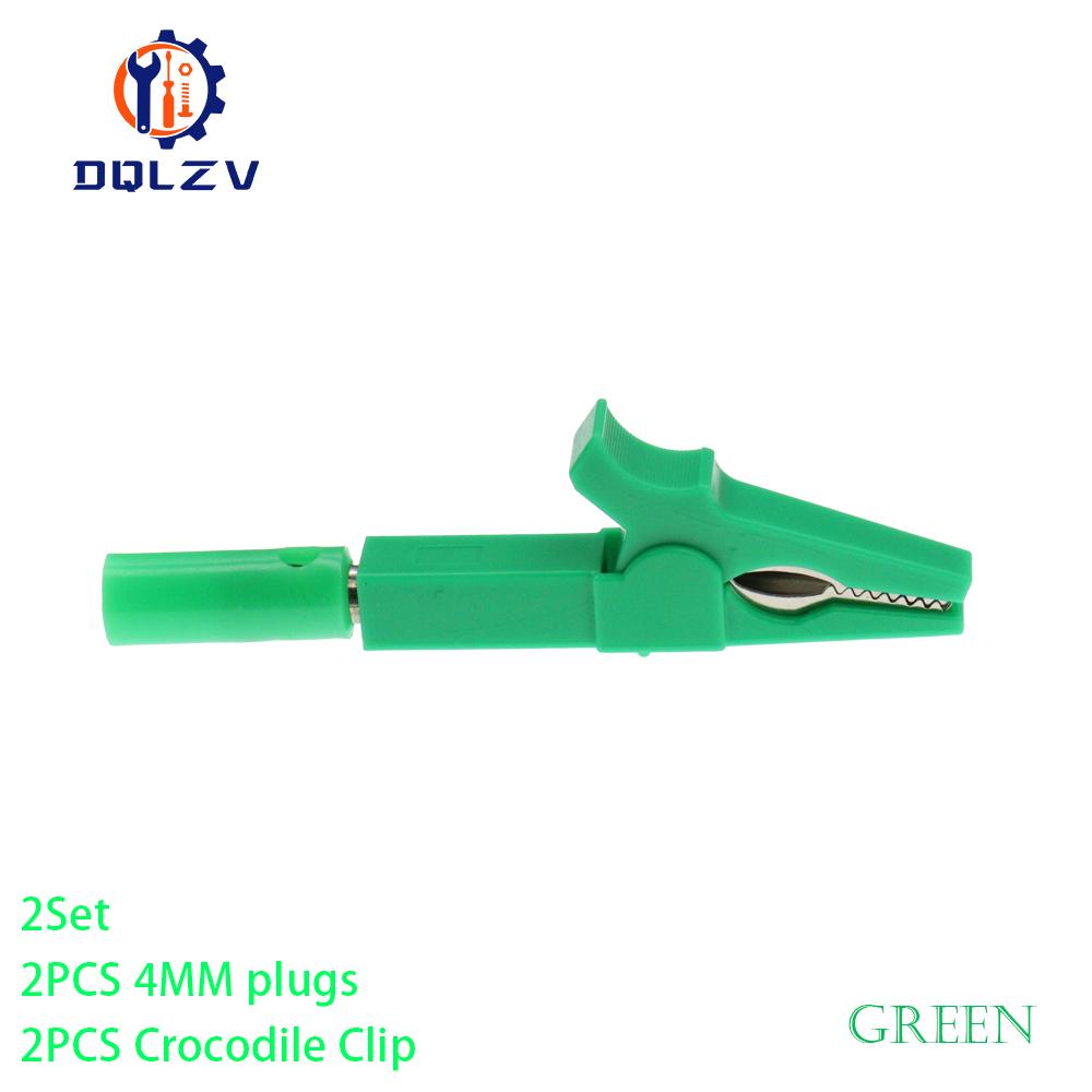 2PCS Battery Test Clip 55MM HV Alligator Clip For Banana Plug 4mm Multimeter Pen Cable Probes Crocodile Clip