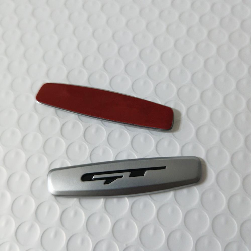 GT Badge Seat Sticker 2pcs Interior Chairs Seat Sticker For KIA CARNIVAL SPORTAGE Stinger Optima Rio Ceed K5 K3 K4 KIA Sticker