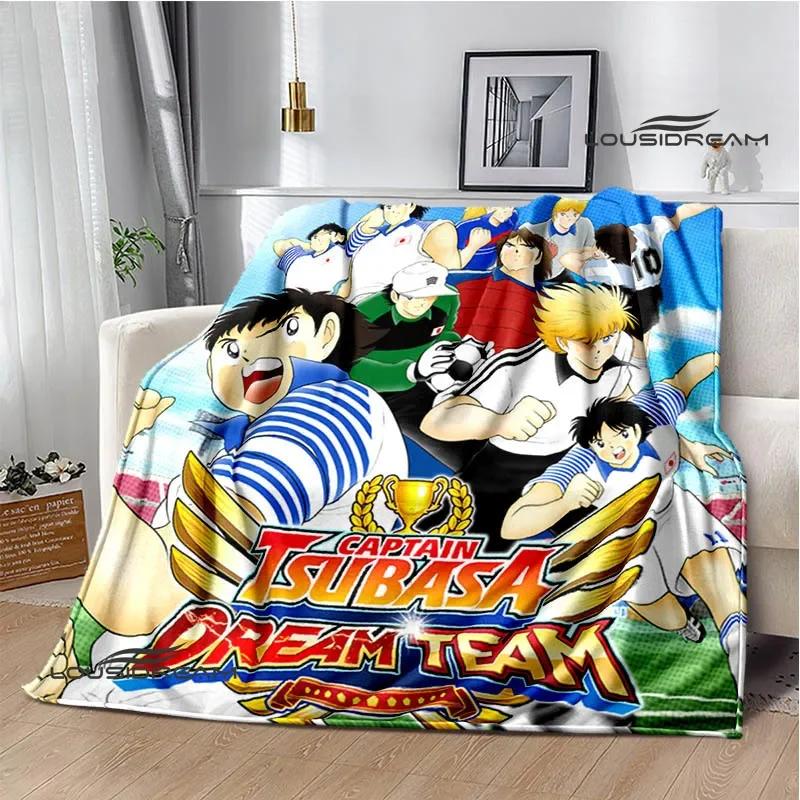 Captain Tsubasa Cartoon Blankets Picnic Blanket Warm Flannel Blankets Soft and Comfortable Blanket Bed Linings Birthday Gift