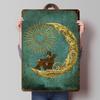 Moon Travel Printed Poster Customized Retro Wall Art Vintage Metal Tin Signs for Home Bedroom Decoration Gaming Bar Accessories