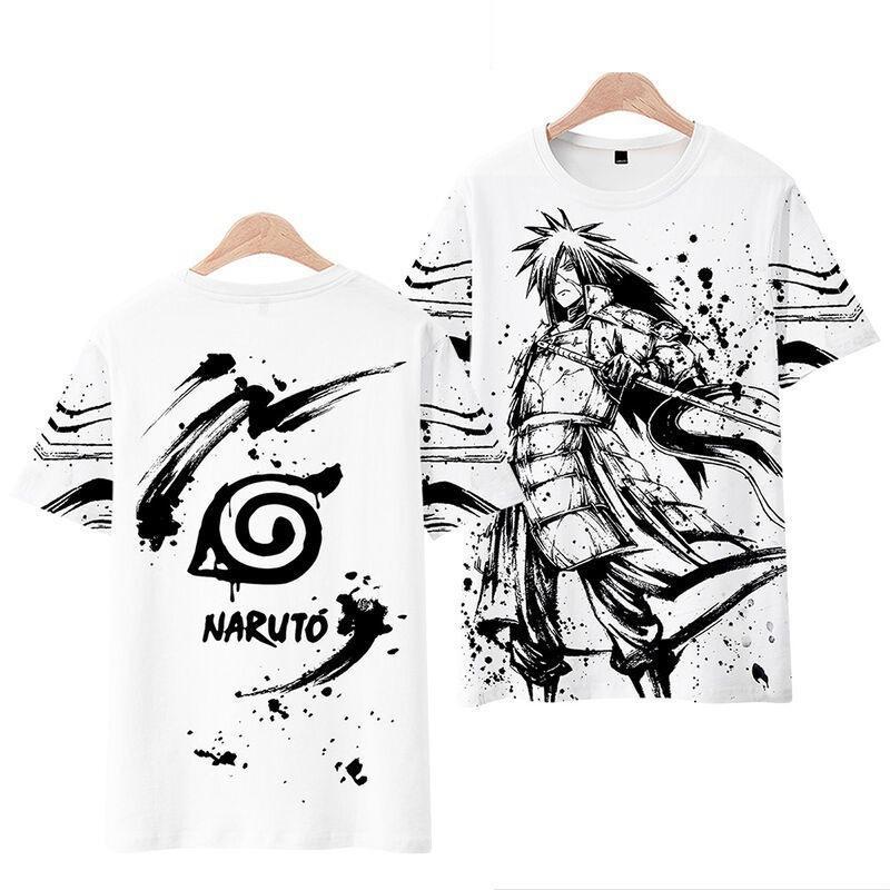 Japanisches Manga 3D-gedrucktes Kurzarm-T-Shirt Sommer Atmungsaktives Polyester Einfaches Rundhals-Oberteil