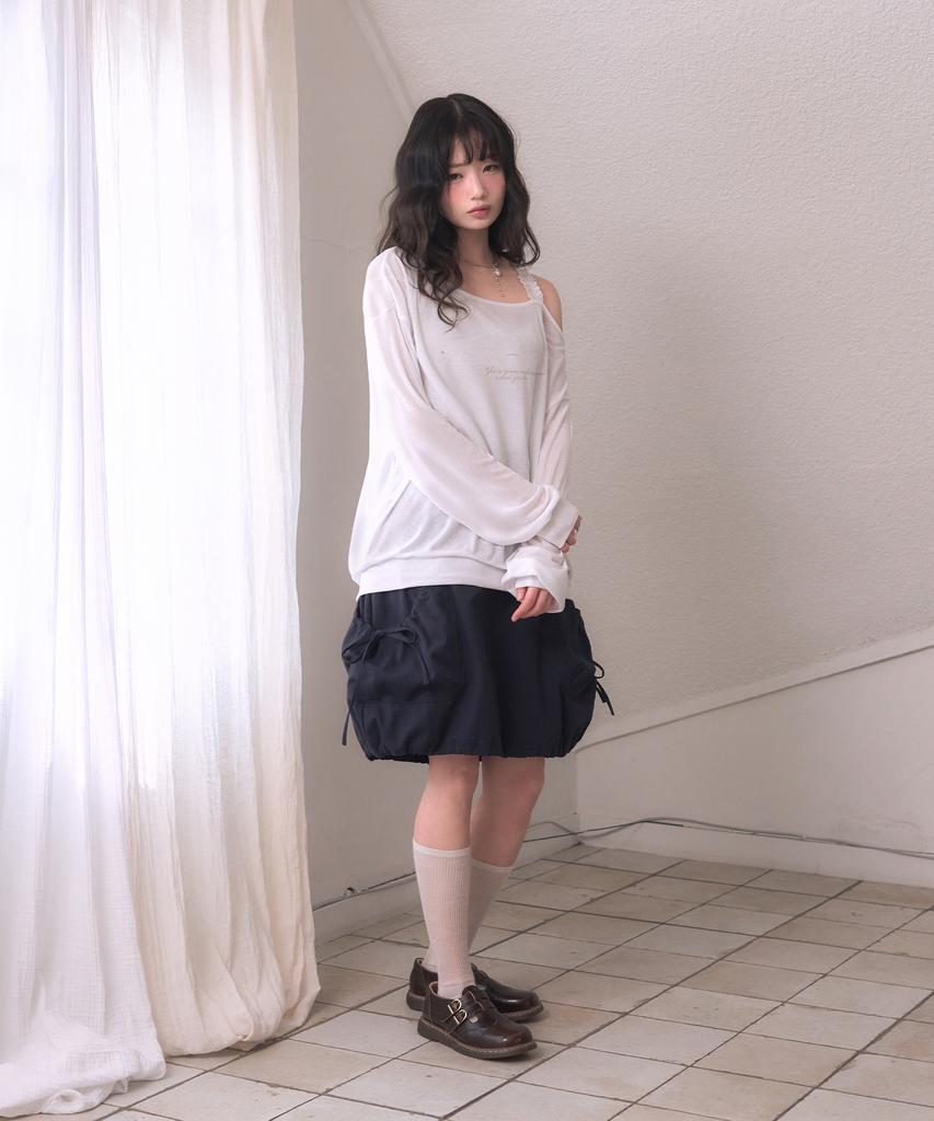 Leijeumiya Baby Glass Sheer Pullover [White]