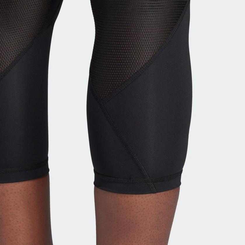 Adidas X Ask Collaboration Spr Tig Solid Color Slim Fit Comfortable Casual Pants Women Bottoms Black CF6556