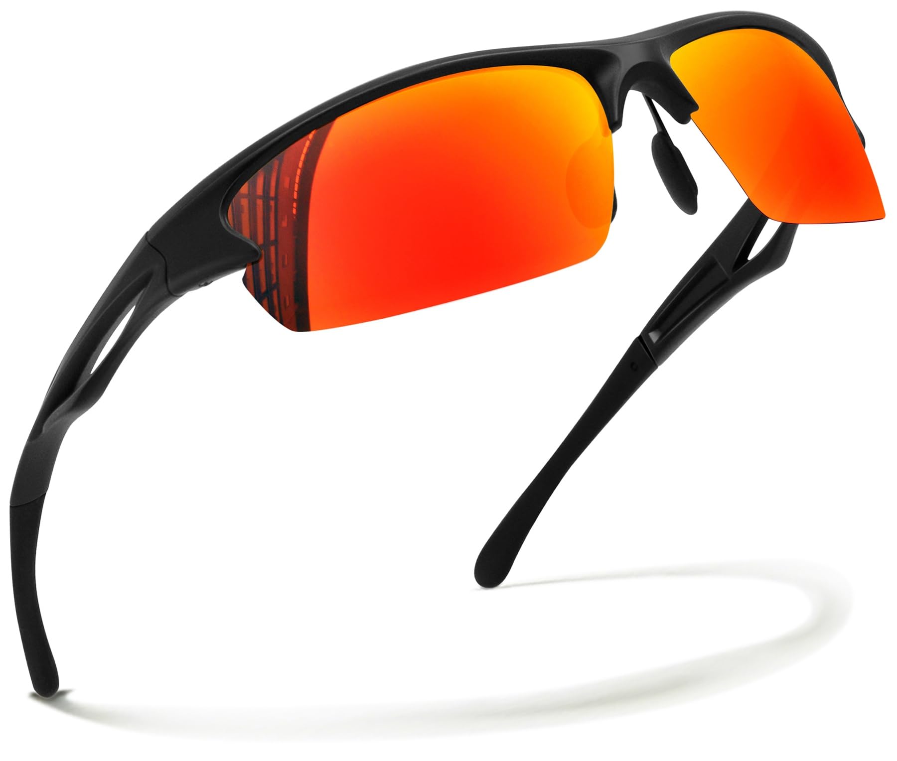 

KANASTAL Sports Polarized Sunglasses with UV400 Impact for Mountain and Other Activities Men s Ultra-Elastic Earhooks, Protection, Ultra-Lightweight,