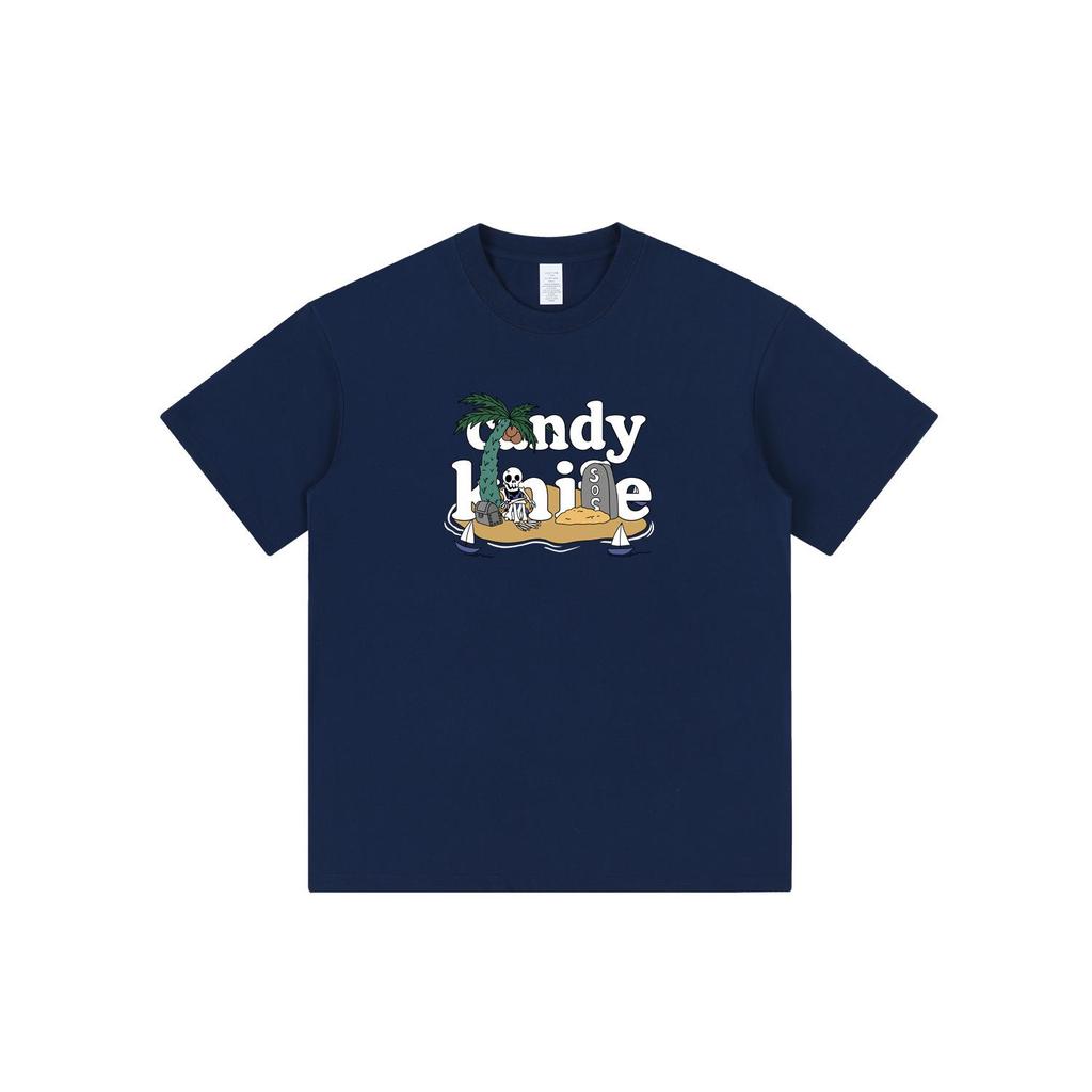 Summer Cartoon Print Chic Short Sleeve T-Shirt for Men & Women - Pure Cotton, Loose Fit