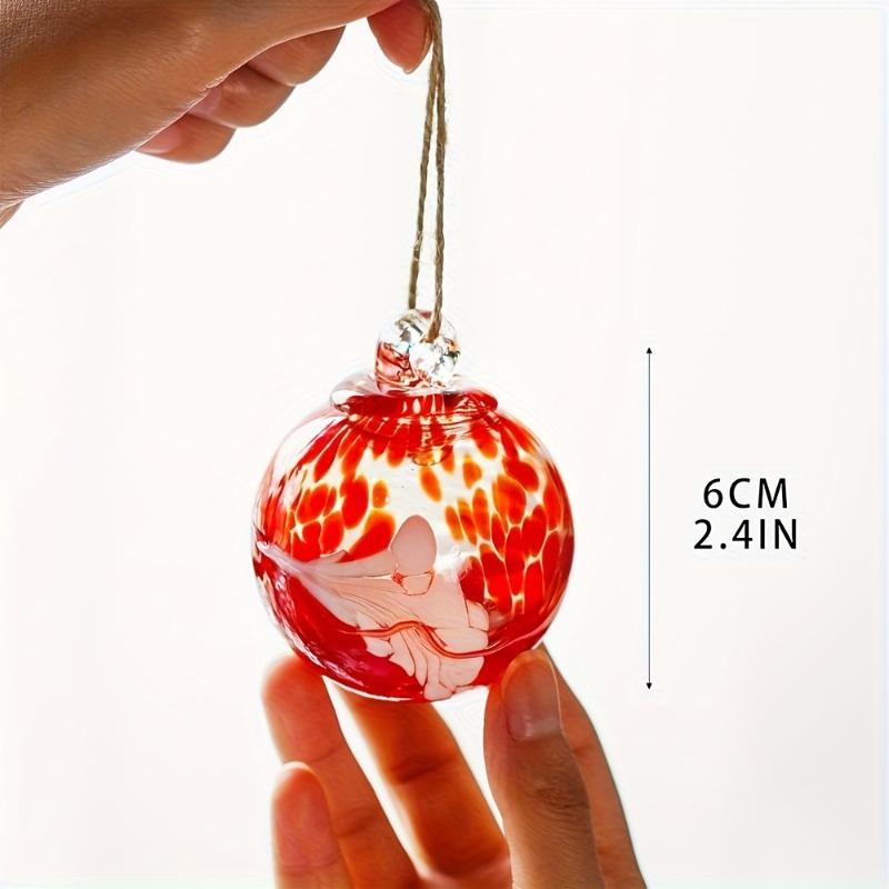 6pcs Christmas Ball Hand-Blown Glass Ornaments Balls Glass Ornaments Hanging Friendship Ball Glass Witches Balls Gazing Balls