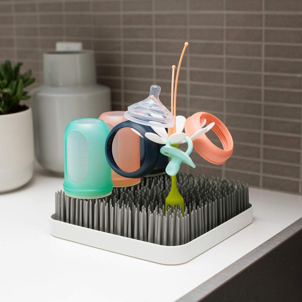 Takara Tomy Boon Dry Rack Glass GRASS Gray Baby Bottle Rack
