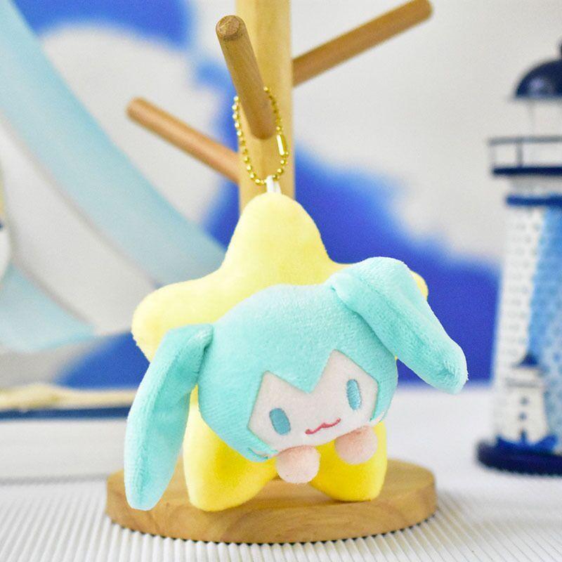 Miku Hatsune Cute Plush Keychain Anime Cartoon Stuffed Doll Soft Plushie Toy Bag Charm Keyring Stuffed Animal Anime Character