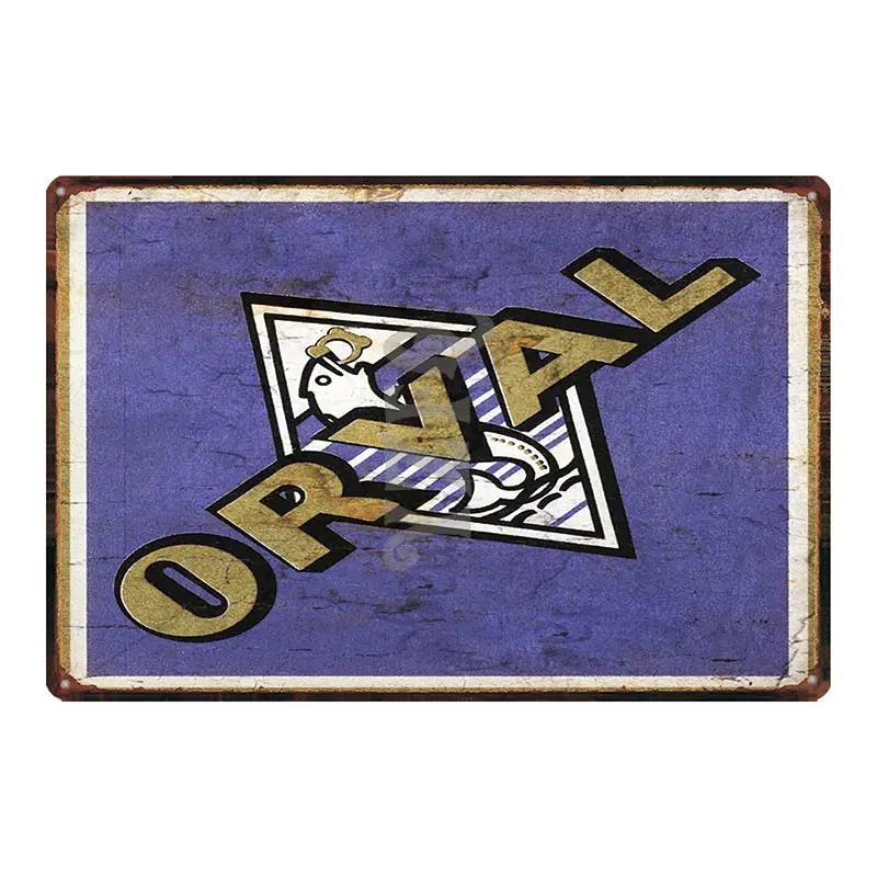 Orval Chimay Westmalle Chouffe Targa in Metallo Vintage per Bar Club Muro Pub Ristorante Decorazione Casa Poster in Ferro DU-3599A