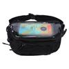 Motorcycle Waist Pack Expandable Front Handlebar Bag with Touchscreen Window for Navigation Large Capacity Storage